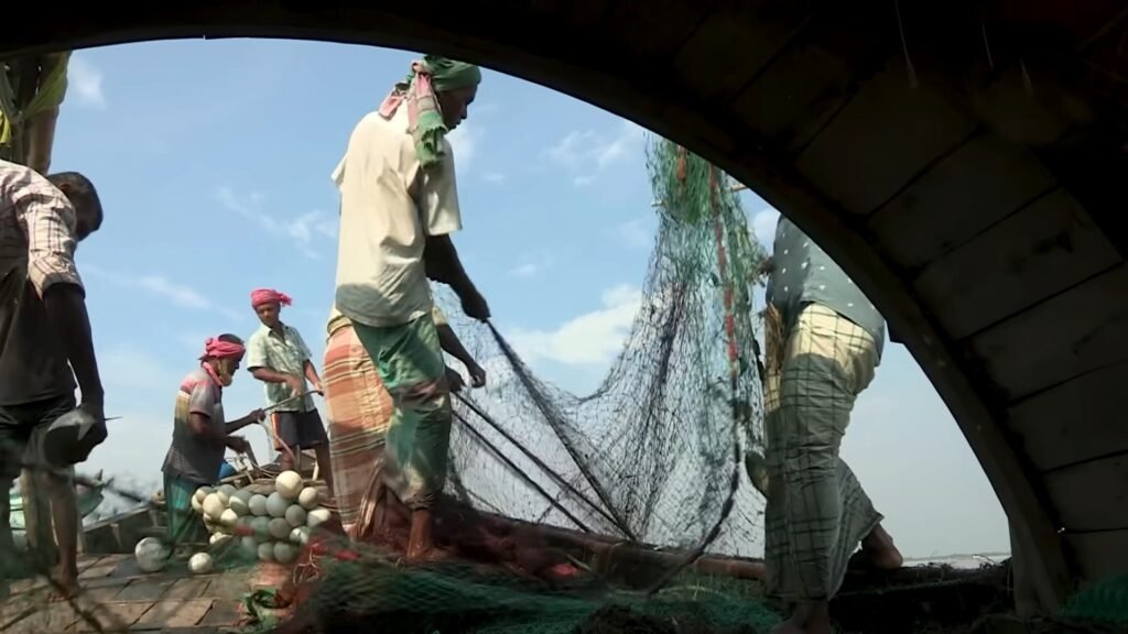 Fishing at Padma