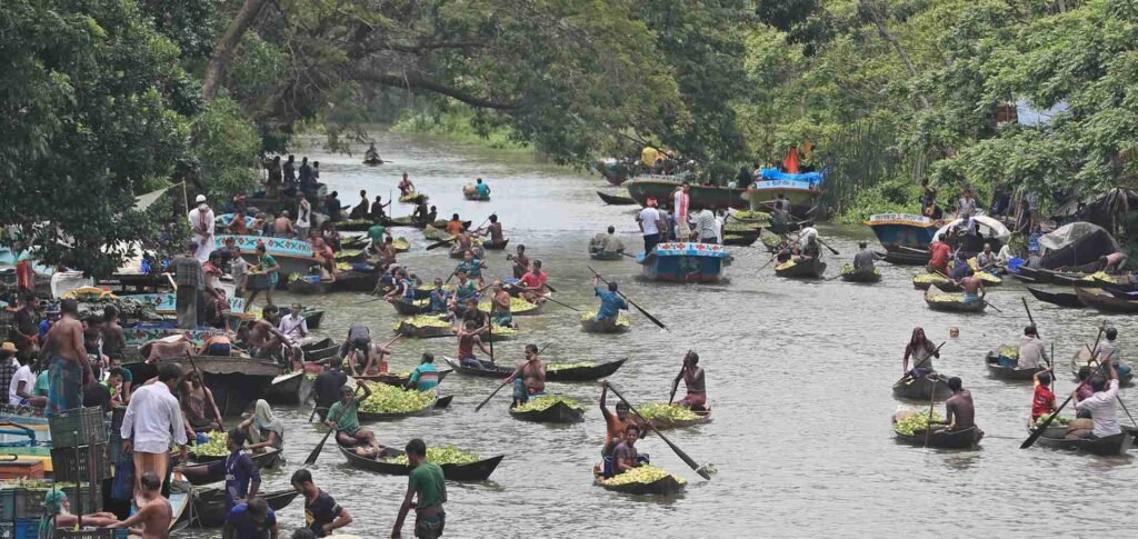 The Beauty of Floating Market of Bangladesh